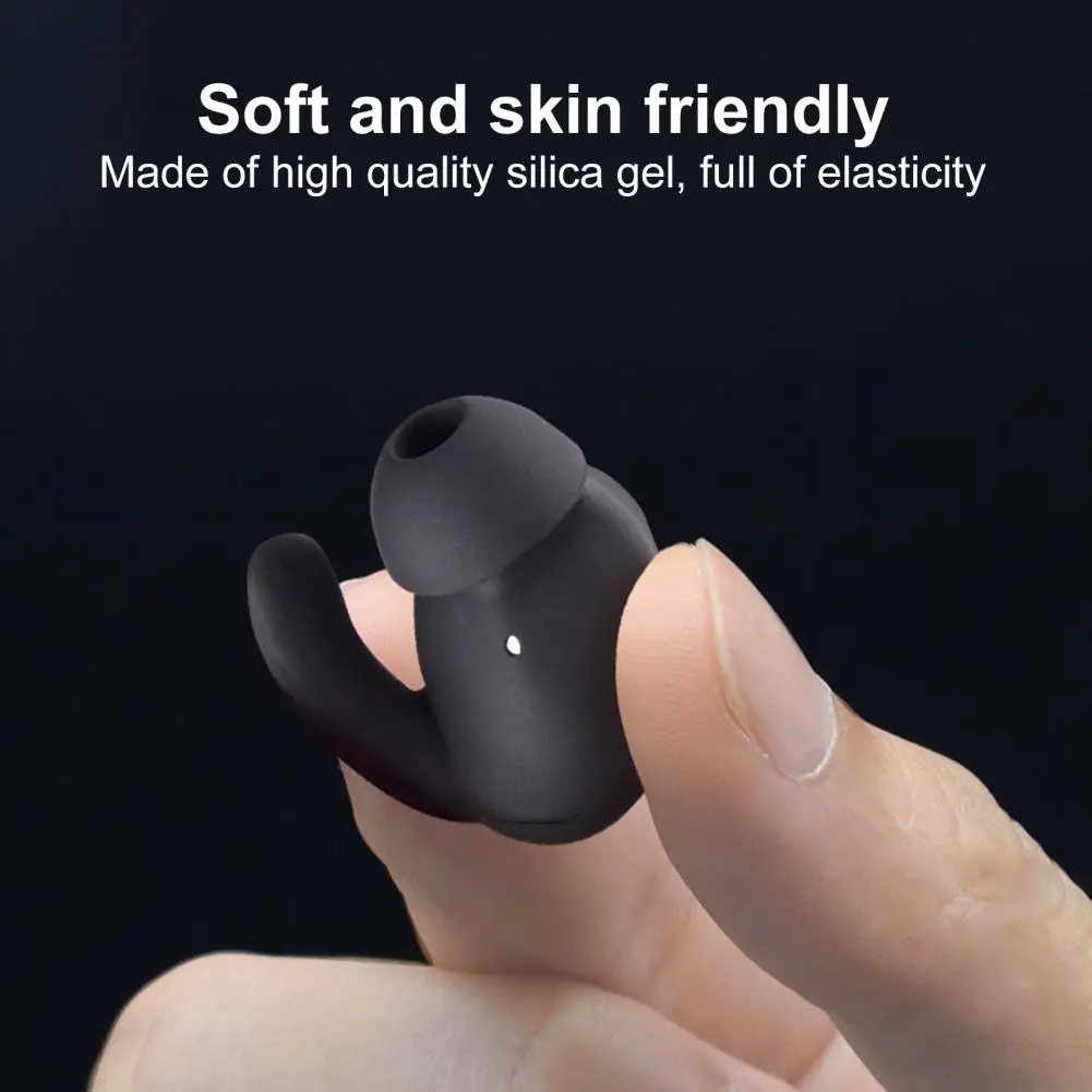 

3 Pairs Silicone Earphone Protective Cover Ear Caps Replacement for HUAWEI AM61 Sports Ear Caps Silicone Earphone Accessories