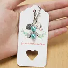 48 наборов брелоков для ключей Angel Favor, благодарим Вас, крафт-бирки, конфеты, сумки для детского душа, свадебные украшения, подарки для гостей