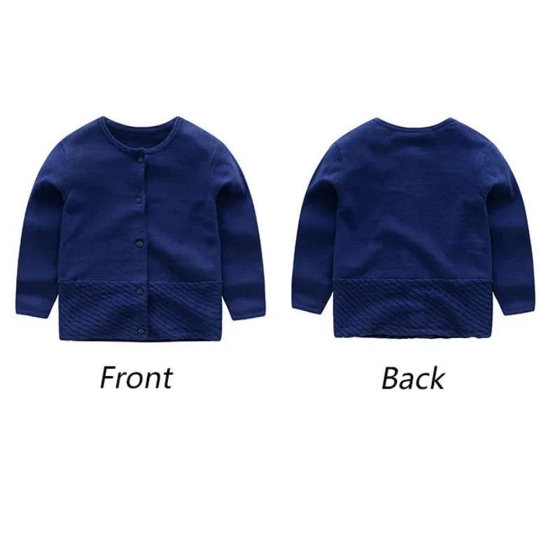 Детский Теплый свитер осенний кардиган для маленьких девочек трикотажное