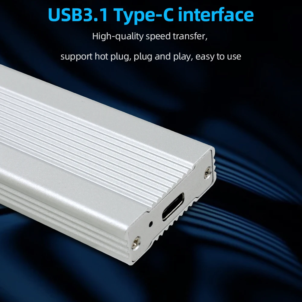Чехол TISHRIC для жесткого диска с USB3.1 на NVME корпус интерфейсом Type C 3 ТБ внешнего