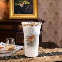 bone china nordic vase high quality on glaze ceramic flower pot office home decoration vase dry flower accessories modern