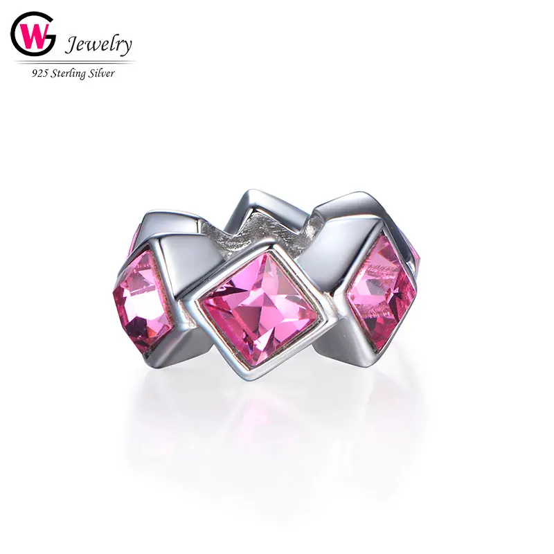 Серебряные Подвески S925 для браслетов ювелирные изделия сделай сам бусины из