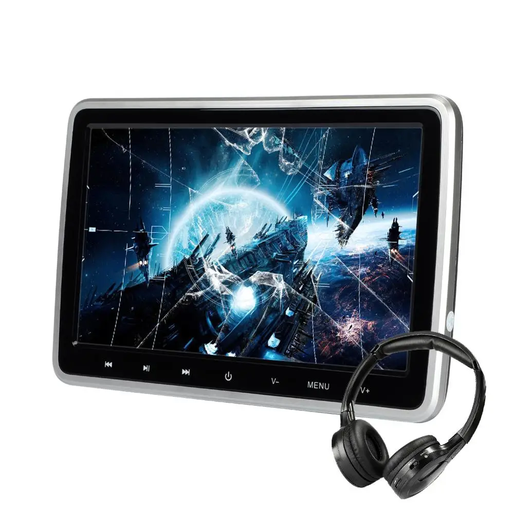 

10.1 inch 1024*600 Touch Screen Car Video Player Support Touch Button Control Built-in USB /SD slot /IR/FM Headrest