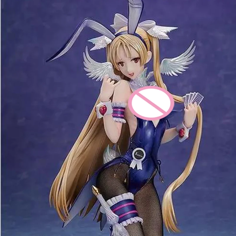 

33 см аниме Kotone Sasaki экшн-фигурка кролик девочка на коленях длинные волосы крыло бант ПВХ Коллекционная модель игрушка для подарка
