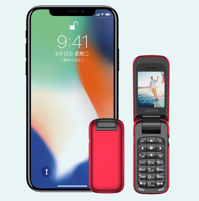 Мини-телефон-раскладушка L8star с Bluetooth музыкальный ресивер Mp3 плеер наушники