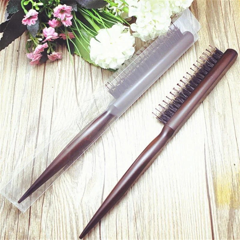 

Professional Salon Teasing Back Hair Brushes Wood Comb Hairbrush Extension Hairdressing Styling Tools Barber Accessories