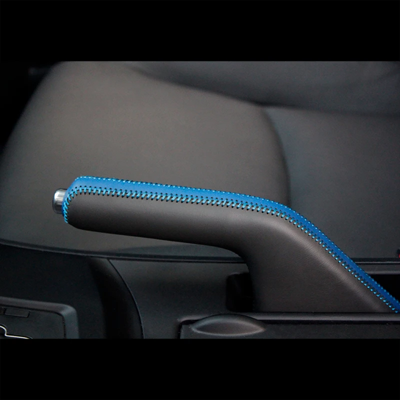 

Top Genuine Leather Case for Handbrake Cover for Mazda 3 Hand Brake Cover High Quality Nappa Leather Cover Handbrake Auto