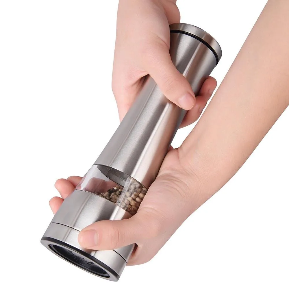 

Kitchen Spice Organizer 304 Stainless Steel Manual Pepper Grinding Bottle Steak Western Food Spice Grinder