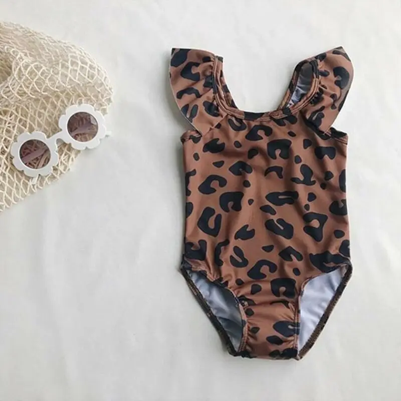 

Infant Kids Baby Girl Leopard Print One Piece Swimming Costume Swimsuit Swimwear Outfits 0-5Y
