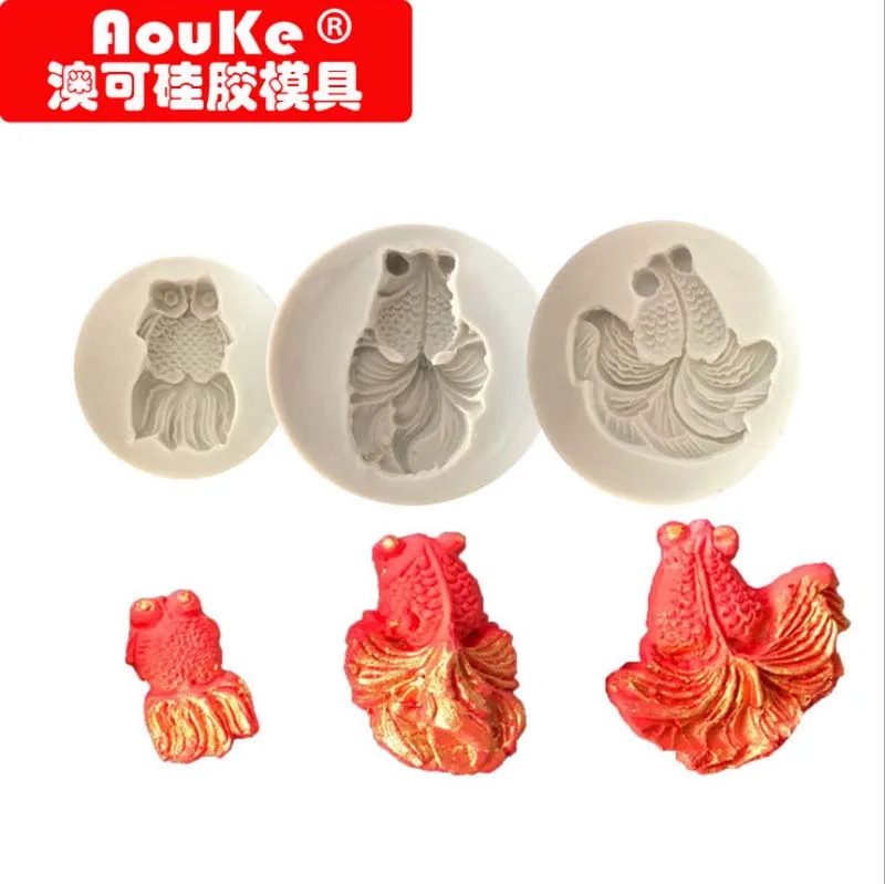 

Koi форма золотой рыбки силиконовая форма, форма для помадки, размещение торта, шоколада, форма для выпечки