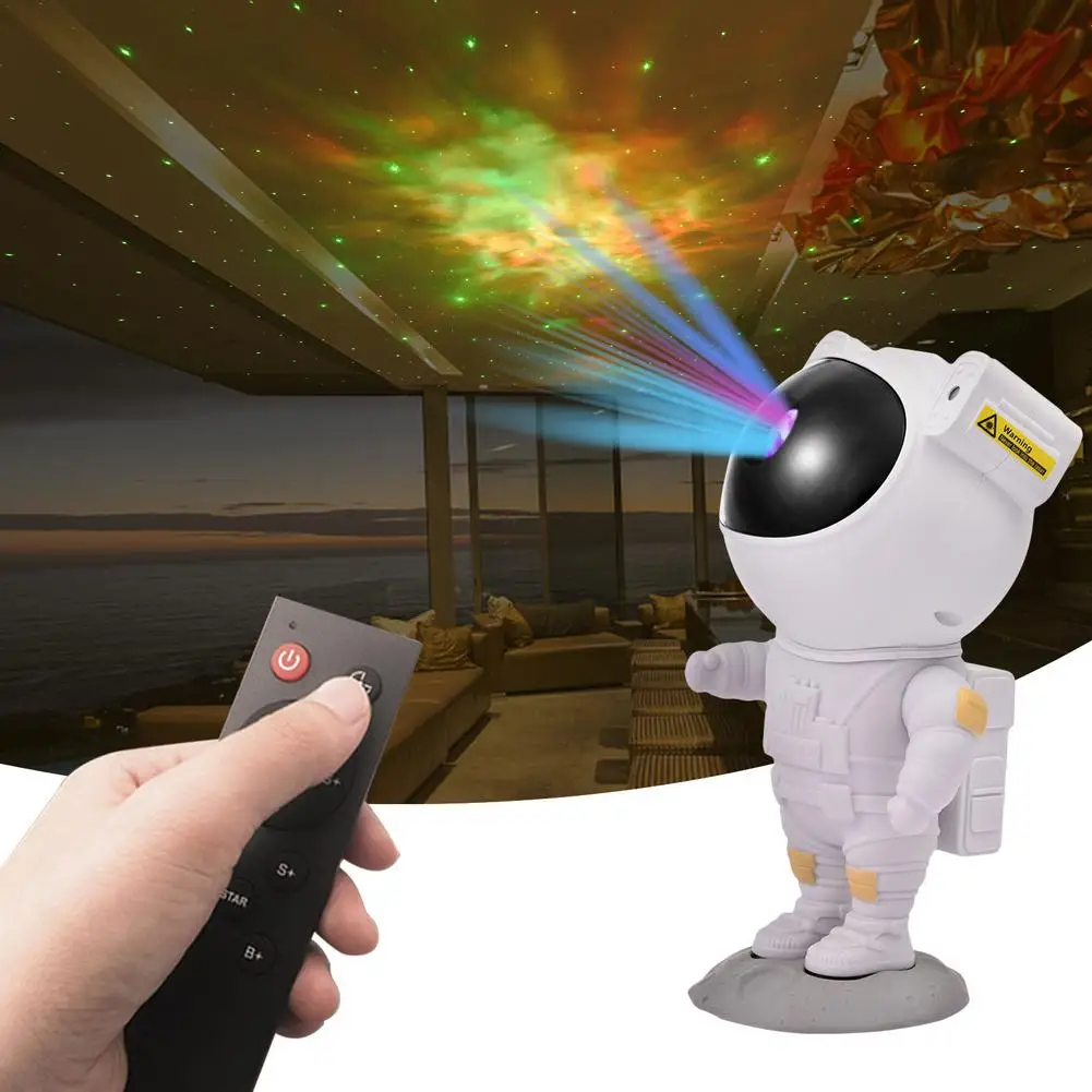 

NEW Astronaut Galaxy Projector Starry Star Projection Lamp Ocean Wave Night Light For Kid Creative Gift Bedroom Home Decoration