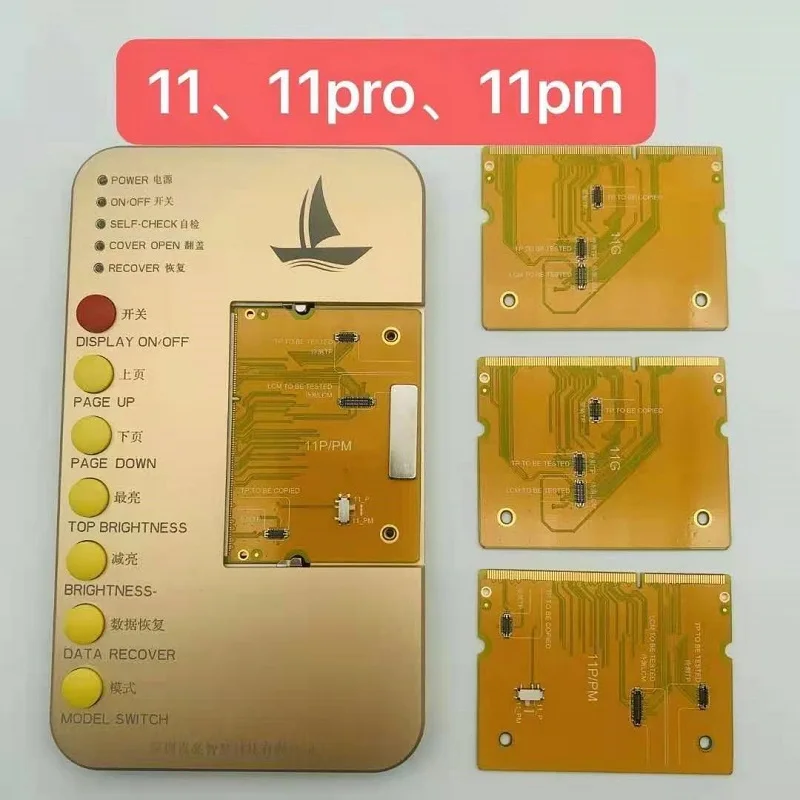 

DL-100 Phone LCD Screen Test Board for iPhone 11 11Pro 11Pro Max 3D Display Touch Brightness Sensor Testing Fixture