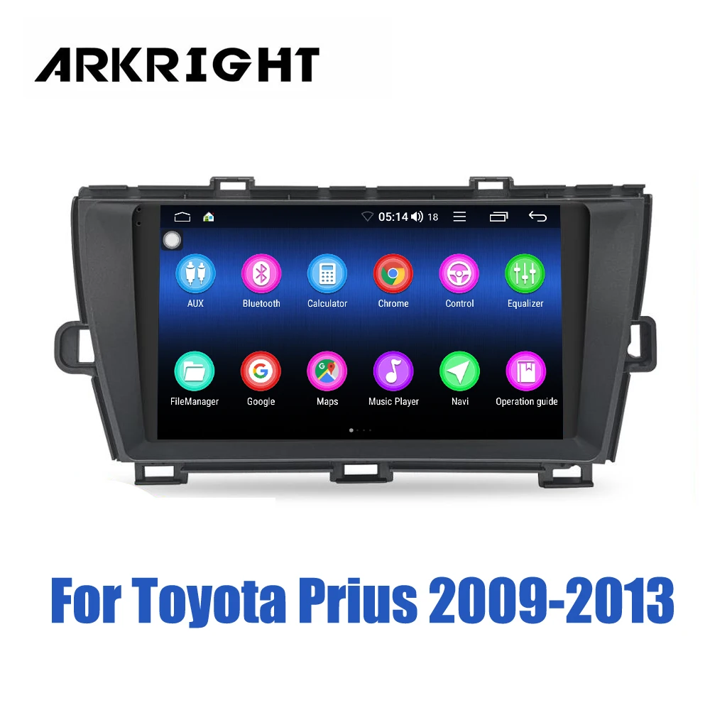 Автомагнитола 9 'ɱ din для Toyota Prius 2009 2010 2011 2012 2013 автомобильный мультимедийный