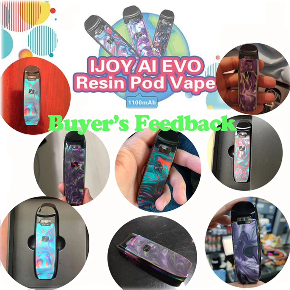 В наличии! Набор для вейпа IJOY AI EVO 1100 мач 20 вт с картриджем 2 8 мл|Системы нагревания