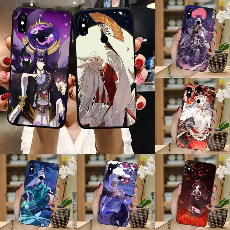 

Onmyoji Japanese style anime game Phone Case For Xiaomi Redmi note 7 8 9 t max3 s 10 pro lite coque cover funda shell