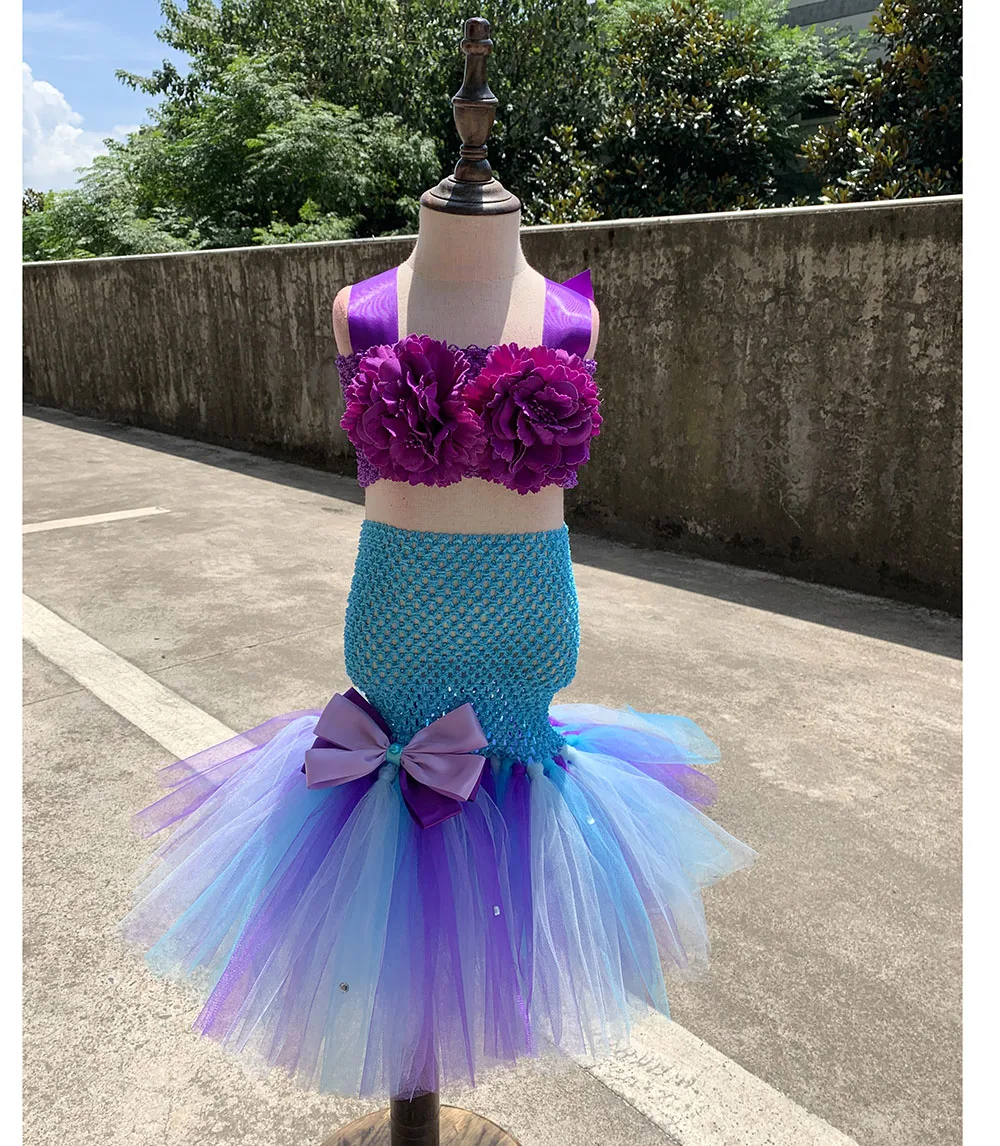 Детское платье-пачка с юбкой-годе цветами | Тематическая одежда и униформа