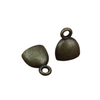 80pcs antiqued bronze tone blunt necklace end tip bead caps jewelry diy connector 3403