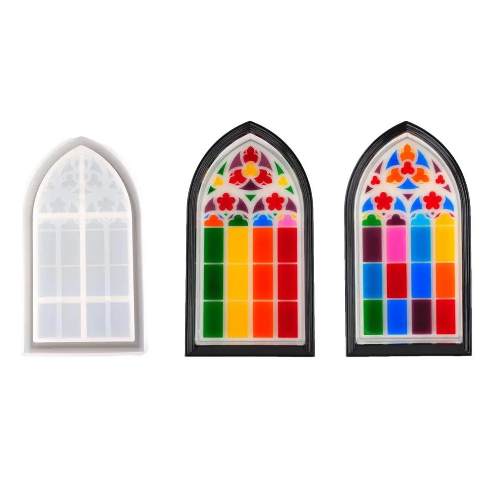

Resin Mould Storage Box Church Window Storage Box Mold Silicone Storage Box Mould For Epoxy Casting DIY Resin Crafts For Wedding