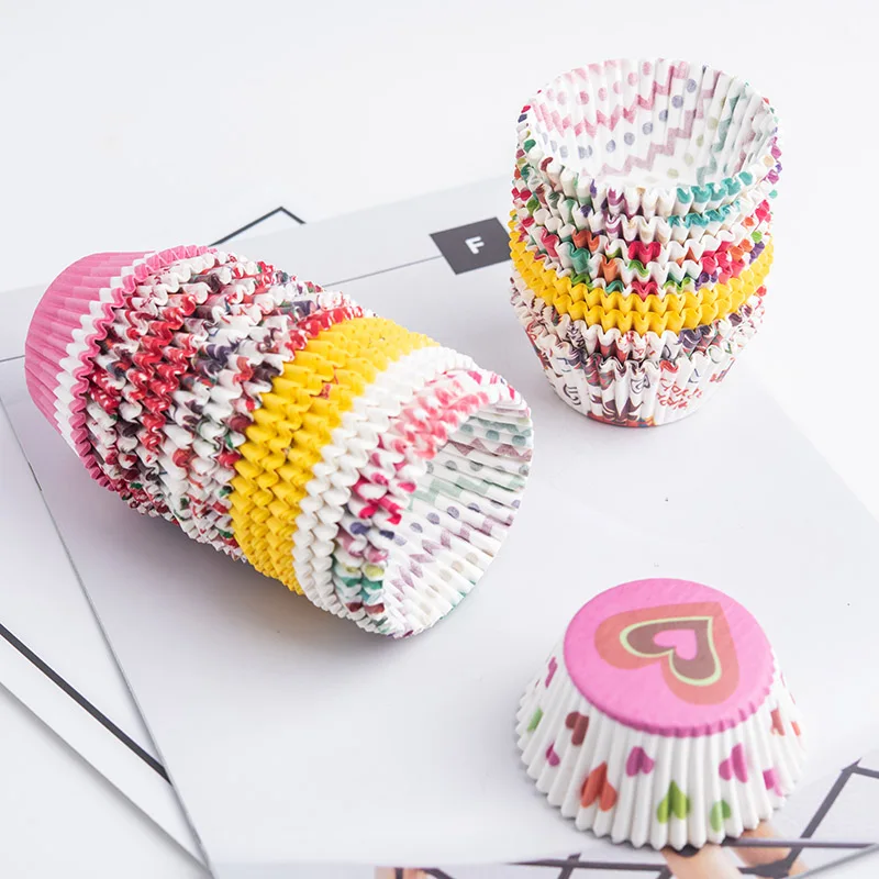 100 шт стандартный размер бумажные Формы для кексов формы выпечки чашки вечеринки