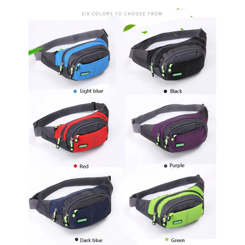 

Men Waist Bags Travel Bum Bag Zipper Outdoor Sports Fanny Pack for Man Male Shoulder Cross Body Bags Pouch Men's Waist Packs