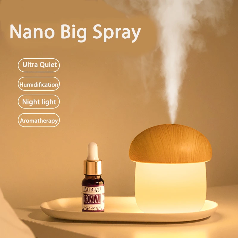 

Мини-увлажнитель воздуха JISULIFE, аромадиффузор для дома, детский увлажнитель воздуха в машину, 250 мл, симпатичный увлажнитель в виде грибов с н...