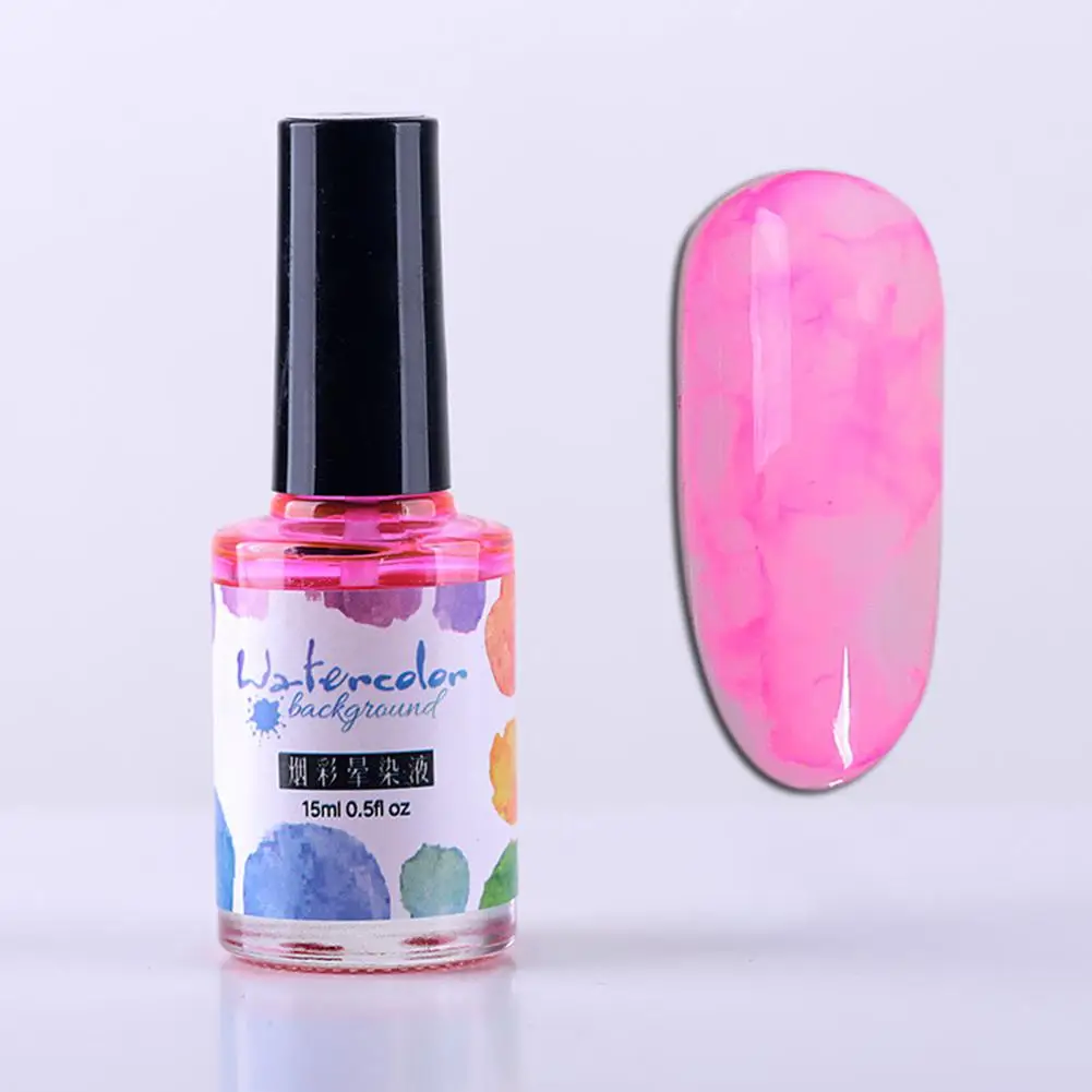 4 Вода цвет чернила лак для ногтей эффект дыма Цвет Ногтей Гель жидкий пузырь мраморный зерна декорация для ногтей градиент лак Маникюр украшения - Цвет: 4