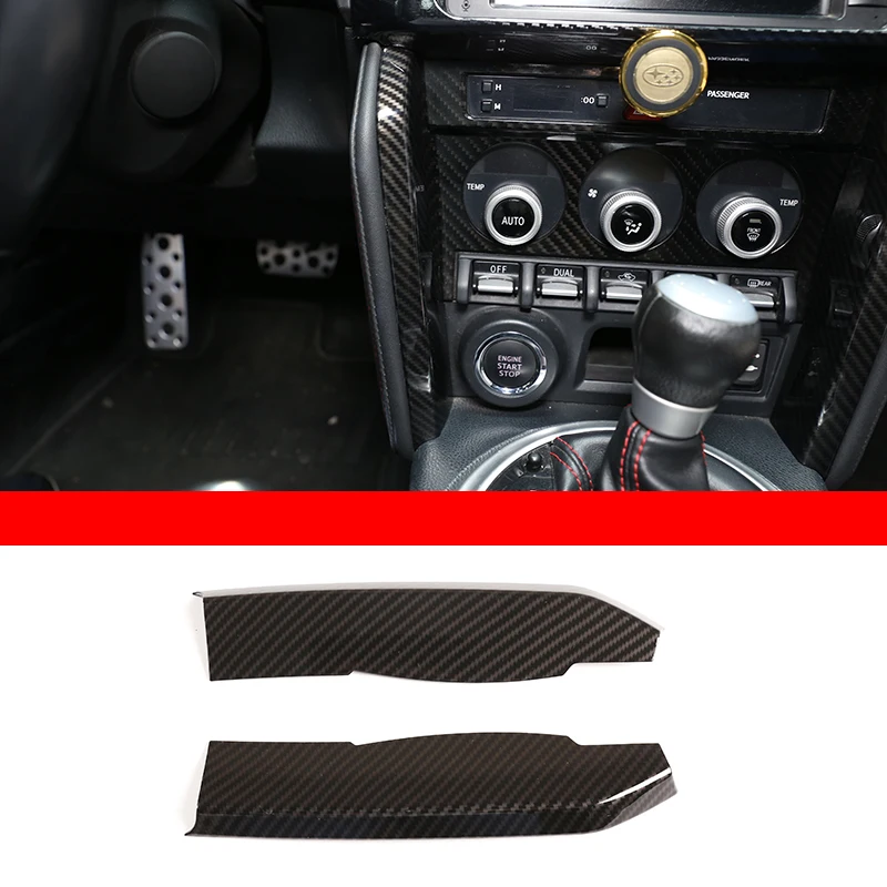

Car Interior Decorative Trim Door Switch & Handle / Center Gear For Toyota 86/Subaru BRZ 12-2020 ABS Black Carbon Fiber Pattern