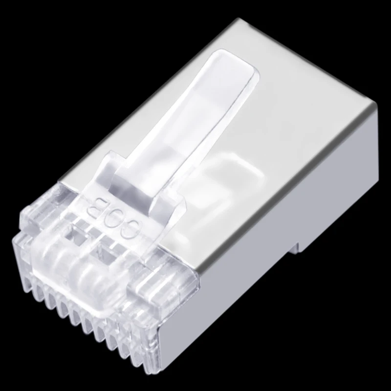 Сетевой Ethernet-Кабель RJ48 RJ45 RJ50 FTP 10P10C 10-ядерный модульный разъем Cat5e сетевая