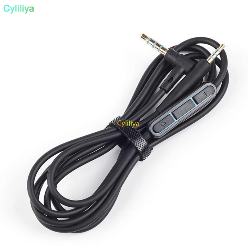 50pcs Audio cables with mic male-male for qc25 wired headset headphone free shipping | Электроника