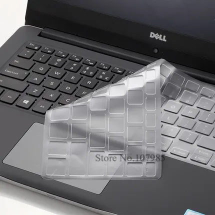 Прозрачный силиконовый чехол из ТПУ защитный для клавиатуры ноутбука DELL XPS 15 9570