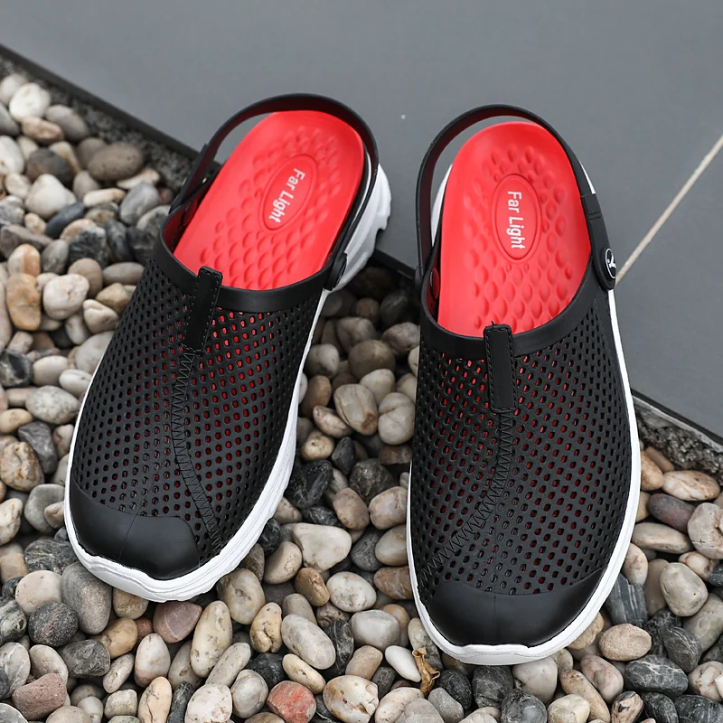 Мужская обувь Повседневная без шнуровки и молнии на Сабо 2020 новый летний сад с