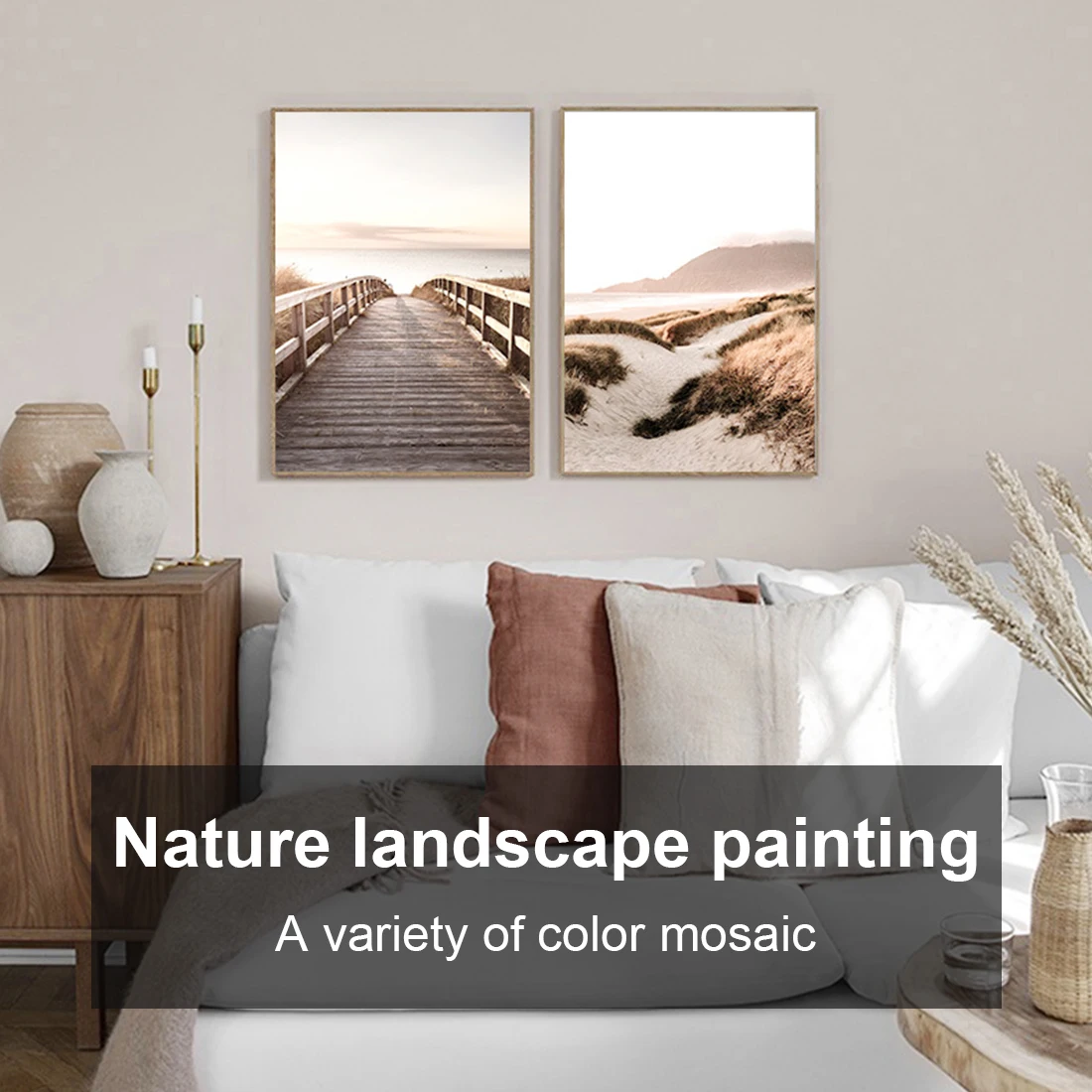 

NEW Nature Scenery Picture Home Decor Wall Art Canvas Painting Nordic Modern Grass Landscape Posters and Prints Modern Picture