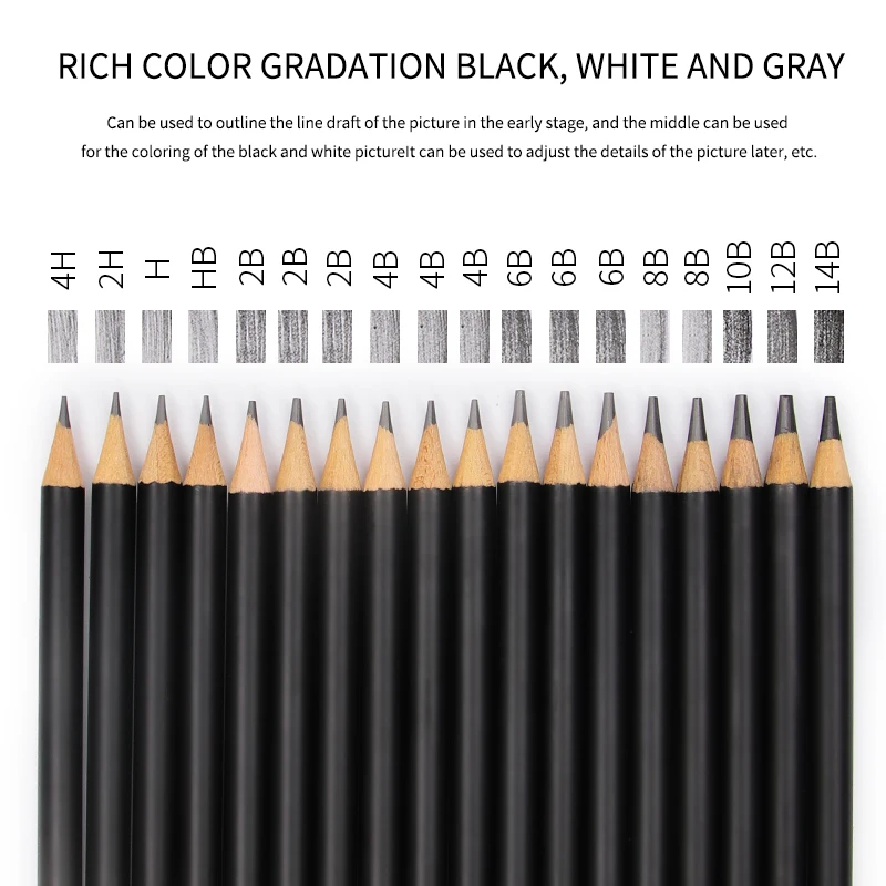 Tanie 31 Szt. Ołówek Do Szkicowania Zestaw Profesjonalny Szkicowanie Zestaw Do Rysowania Drewniany Ołówek Malarz Uczniowie Dostaw Sztuki