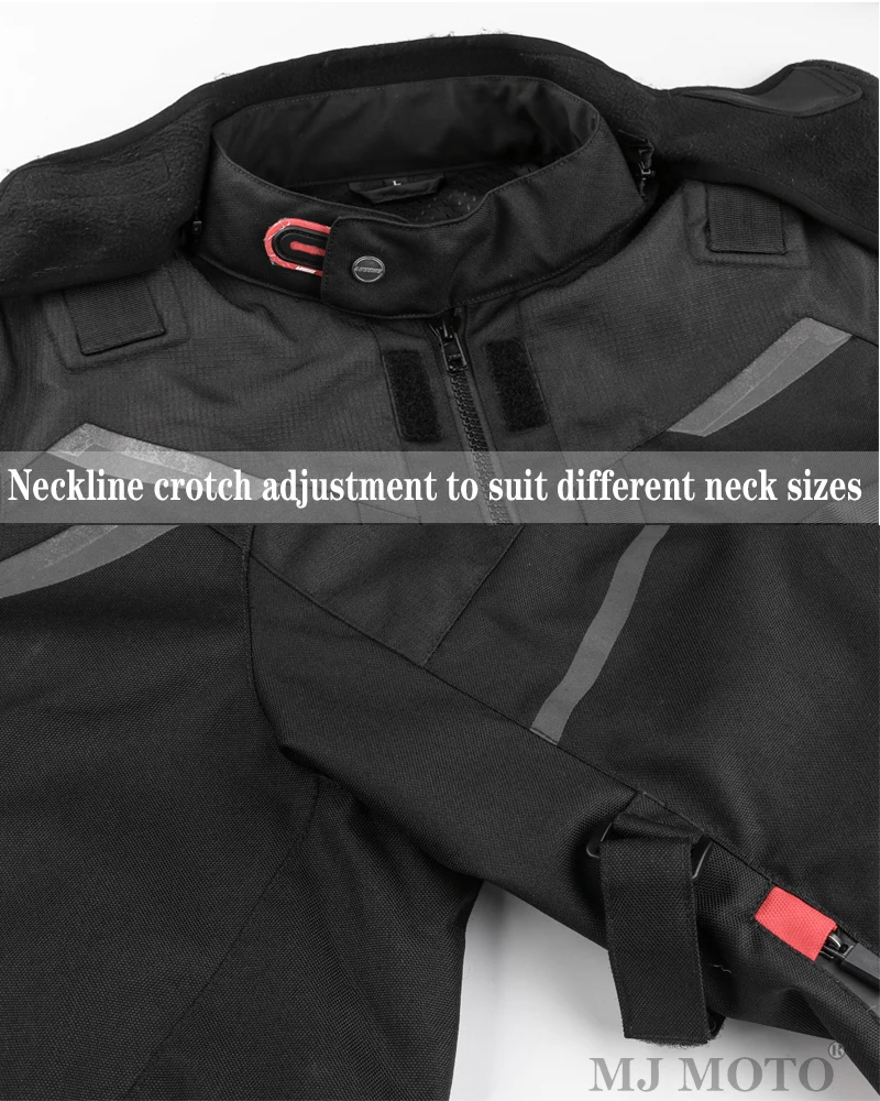 

LYSCHY Keep Warm Winter Motorcycle Jacket Motocross Pants Racing Riding Jacket Suits Waterproof Jaqueta Motoqueiro Men Grey 5XL