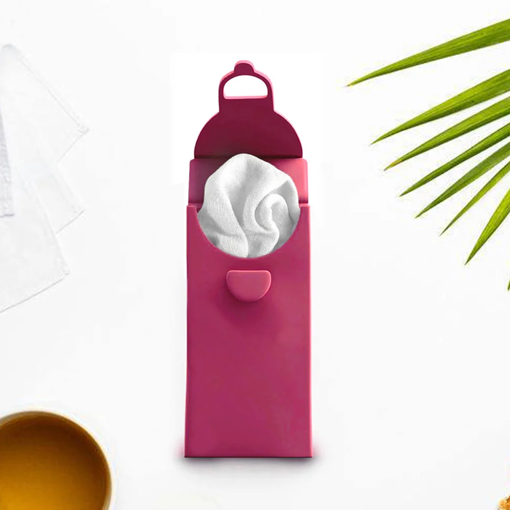 Портативный многоразовый пакет для салфеток носовой платок силиконовая коробка