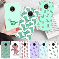 Cute Dinosaur Baby Fashion Soft Cover Soft Phone Case For Motorola Moto G30 Power Plus Play One Macro Action