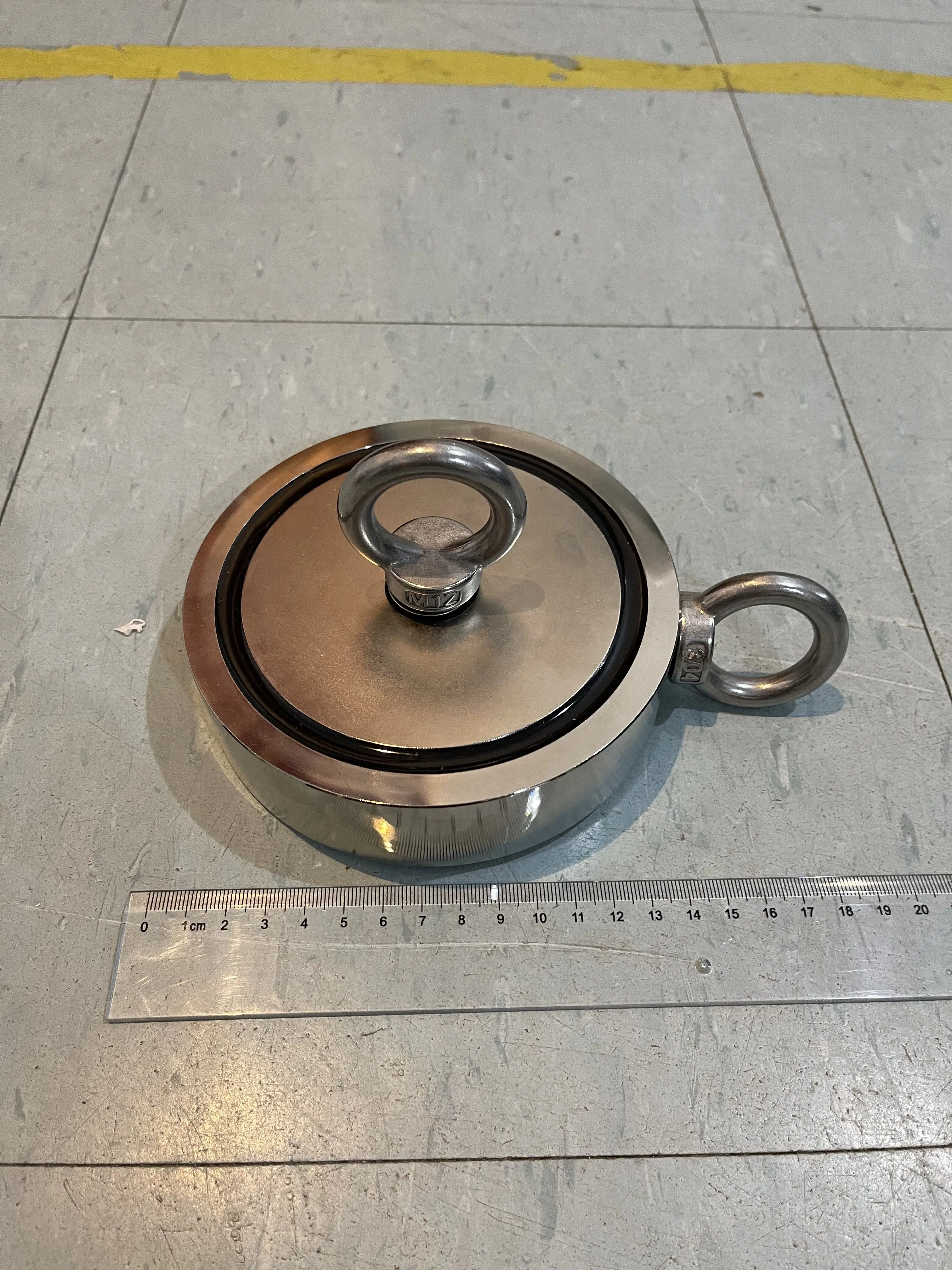 

D136mm Strong Neodymium Magnet Double Side Search Magnetic Hook Super Power Salvage Sea Fishing Magnet Holder Without 10M Rope
