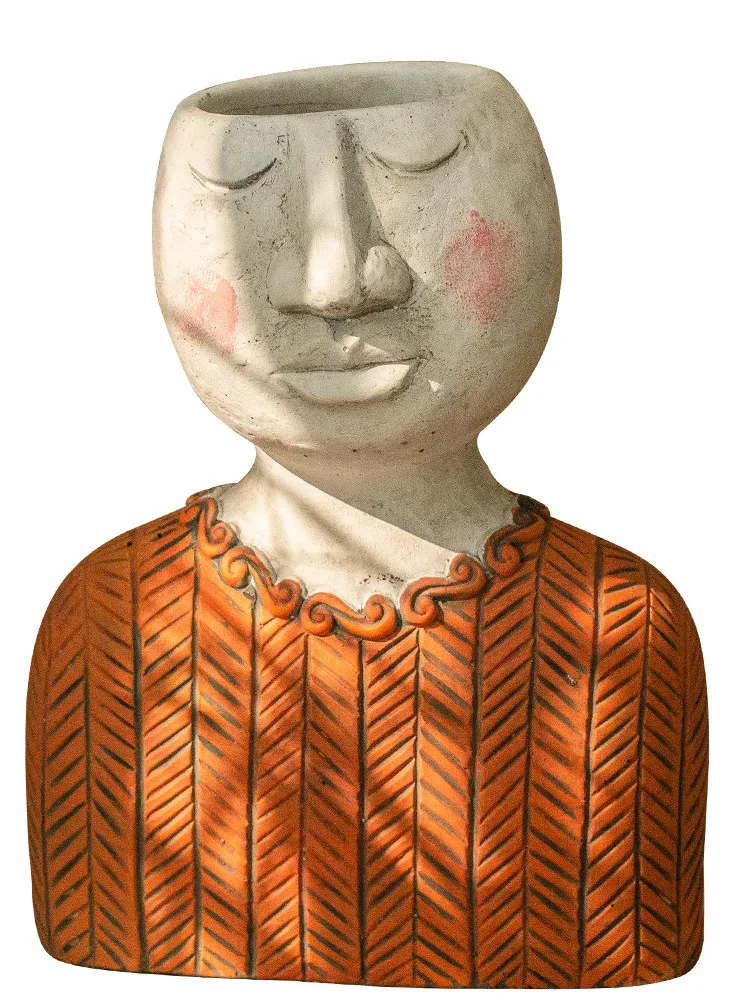 Портретная скульптура Ins Happy Home цветочный горшок посуда для цветов украшение