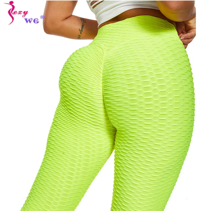 

SEXYWG Women Sexy Yoga Pants Sports Fitness Leggings Female Running Trousers High Waist Yoga Tight Sport Workout Gym Tight Pant