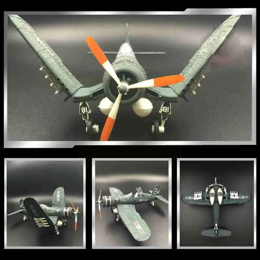 

4D Assembled Model American Pirate Carriers Fighter 8 Years Model Old Military Army 1:48 Green Over N0I5