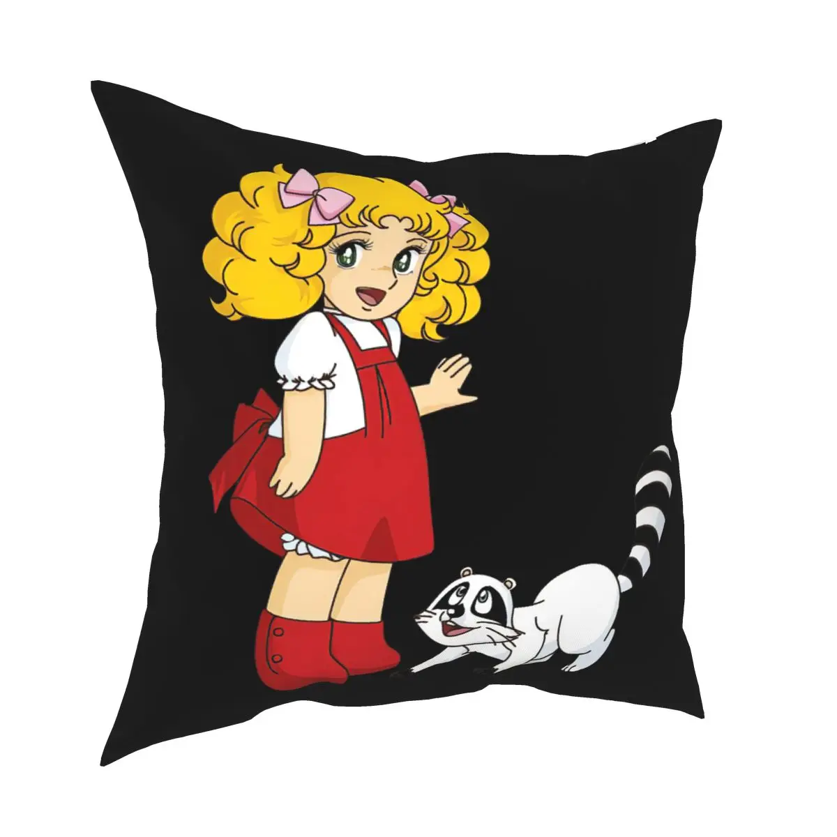 

Candy Candy Anime Snow Capucin Pillow Case Decoration Cushions Throw Pillow for Living Room Double-sided Printing Novelty