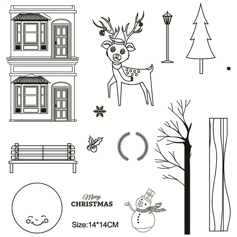 7 DiyArts рождественские марки/Штампы Новые - Цвет: 7