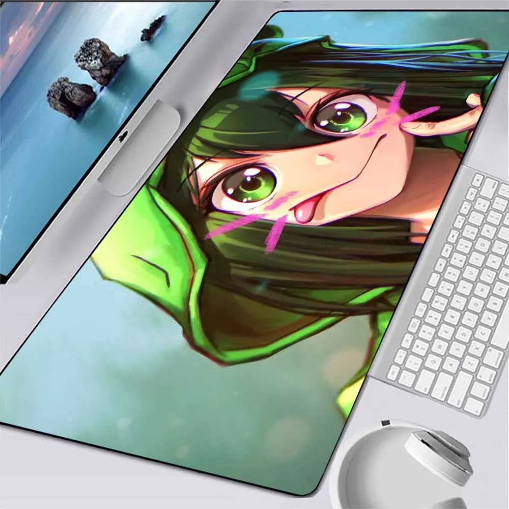 

Oversized Black Seaming Mouse Pad Anime Demon Slayer Blade Demon Killer Office Computer Desk Mat Non-slip Speed Mat Top Quality