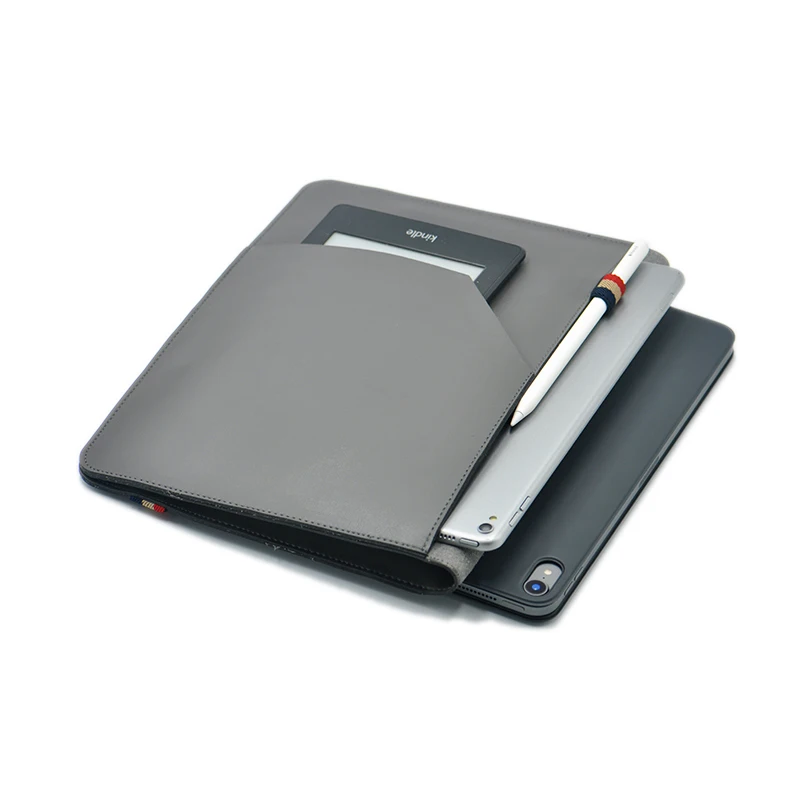 Kitap stil PU deri Tablet koruma çantası Laptop çantası kılıf kılıfı hafif kol 9.7 10.5 10.2 11 12.9 inç iPad Pro hava