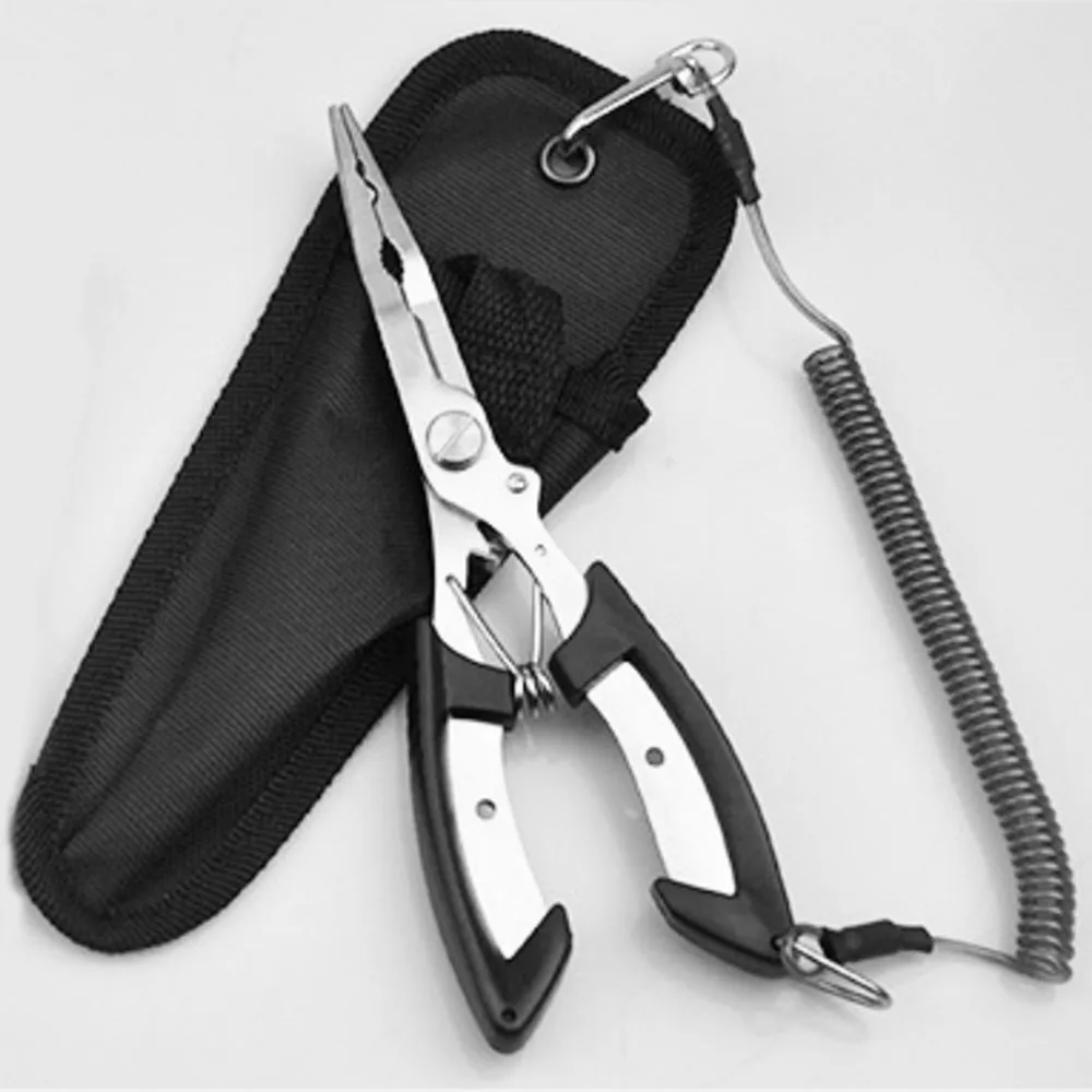 

Stainless Steel Fishing Pliers Set Fishing Tongs Scissor Line Cutter Hook Remover String Tool with Bag