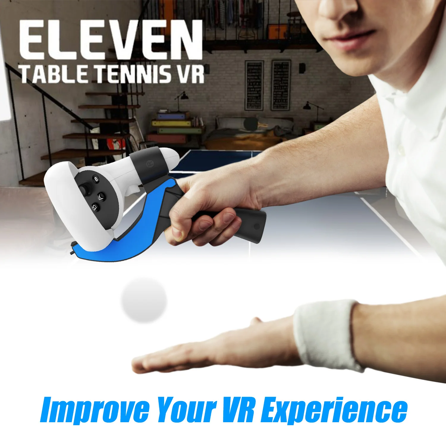 

Table Tennis Paddle Grip Handle for Oculus Quest 2 Touch Controllers Playing Eleven Table Tennis VR Game For Quest 2 Accessories