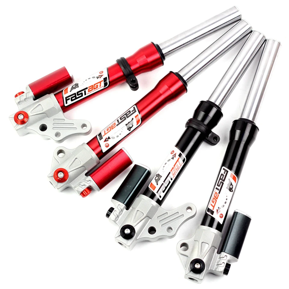 Универсальные передние амортизаторы для мотоцикла/скутера φ 26 мм с кронштейном