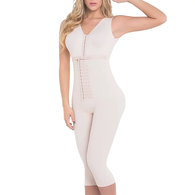 Women Post-operative High Compression Corset Waist Trainer Ventre Plat Butt Lifter Shaper Bodysuit Skims Fajas Colombianas Cinta