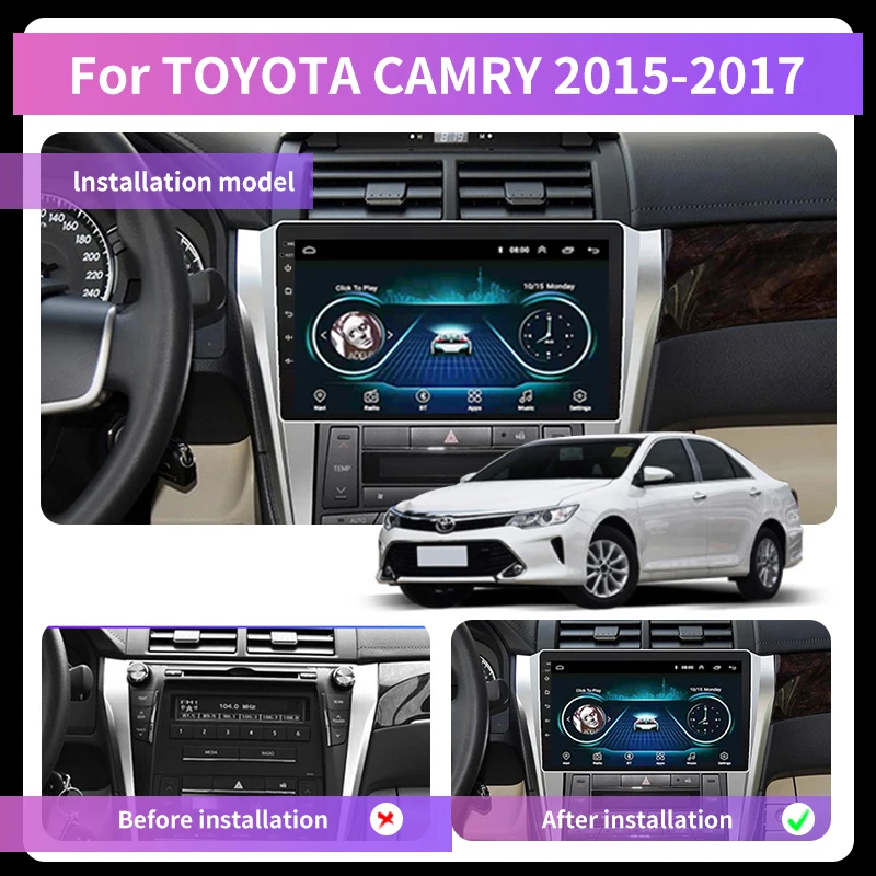 Автомагнитола GRANDnavi Android для Toyota Camry 2015 2018 мультимедийный видеоплеер Radui GPS