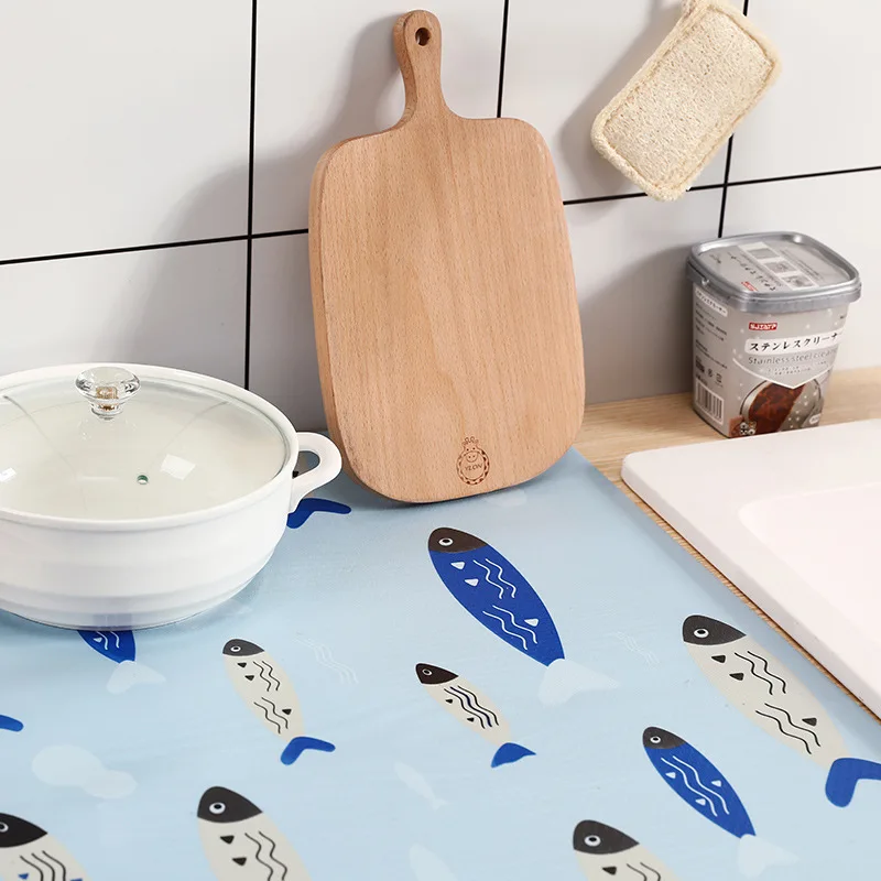 Household Kitchen Drawer Mat Shelf Cover Liners Cabinet Oil-proof Non-slip Waterproof Placemat Shoes Ma | Дом и сад